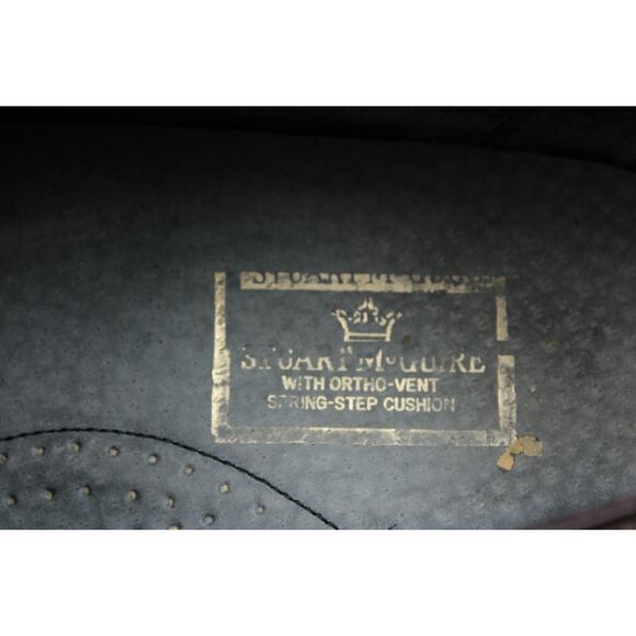 Stuart McGuire Monk Strap Shoes Mens 11 Burgundy Leather Dress Wingtip Oxford main image 8